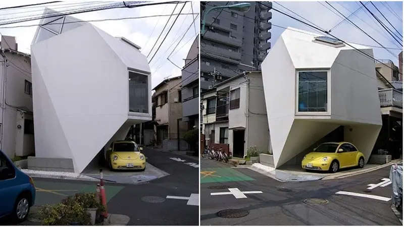 7 Potret Isi Rumah Berbentuk Unik di Jepang, Jadi Solusi di Tempat Sempit
