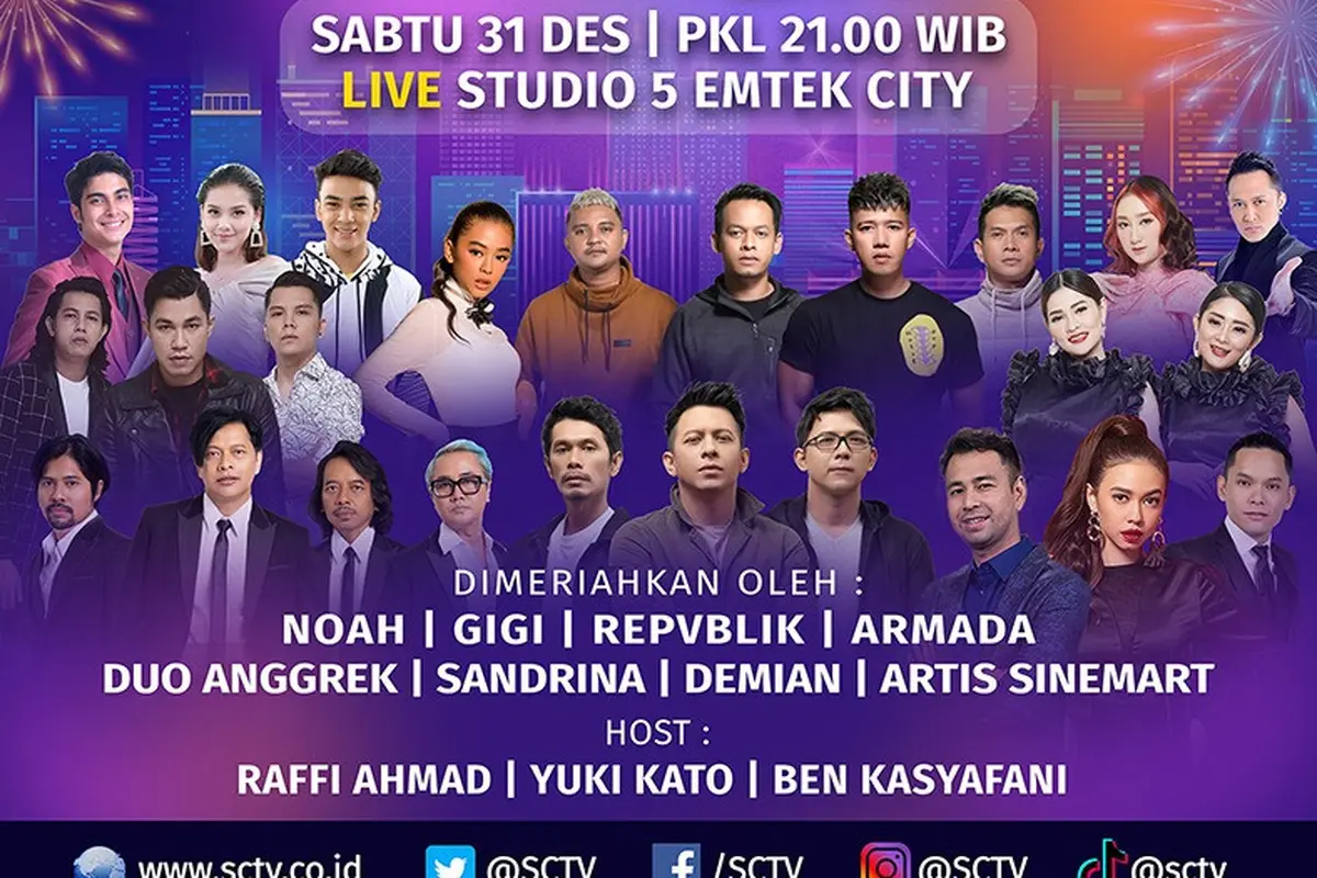Gempita 2023 Persembahan SCTV Siap Temani Momen Pergantian Tahun Bersama