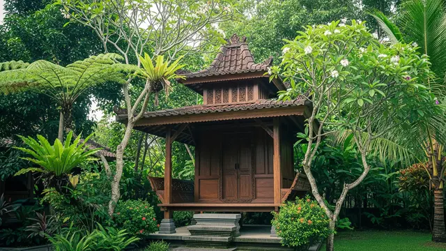 Model Pendopo Mungil untuk Rumah Kampung yang Adem/AI Generated