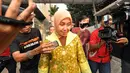Sespri Ratu Atut Chosiyah, Alinda Agustine Quintansari diperiksa terkait dugaan tindak pidana korupsi alat kesehatan (Alkes) pada Dinas Provinsi Banten tahun anggaran 2011-2013, Rabu (5/11/2014). (Liputan6.com/Miftahul Hayat) 