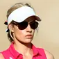 Paige Spiranac saat beraksi di Dubai Ladies Masters. (AFP/Nezar Balout)