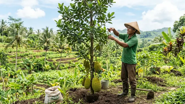 Cara menanam nangka agar pohonnya tetap pendek