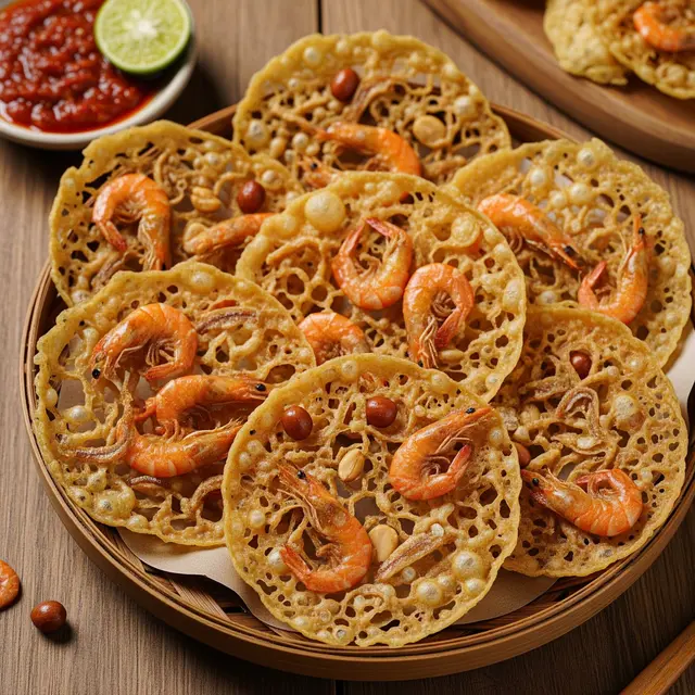 Rempeyek Udang Padang (Gemini AI)