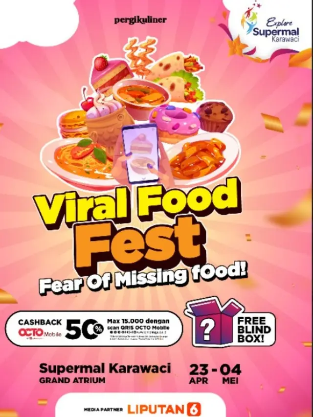 Berbagai Kreasi Kuliner Unik di PergiKuliner Viral Food Fest di Supermal Karawaci.  foto: dok. pergiikuliner
