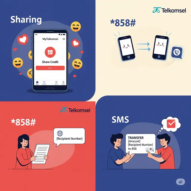 Cara Bagi Pulsa Telkomsel.