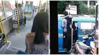 Barang Bawaan Nyeleneh Penumpang Transportasi Umum. (Sumber: Twitter/@JOJOKOWl dan Instagram/@sukijan.id)