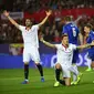 Sevilla menang 2-1 atas Leicester City, Kamis (23/2/2017) dinihari dalam leg pertama babak 16 besar Liga Champions. (CRISTINA QUICLER / AFP)