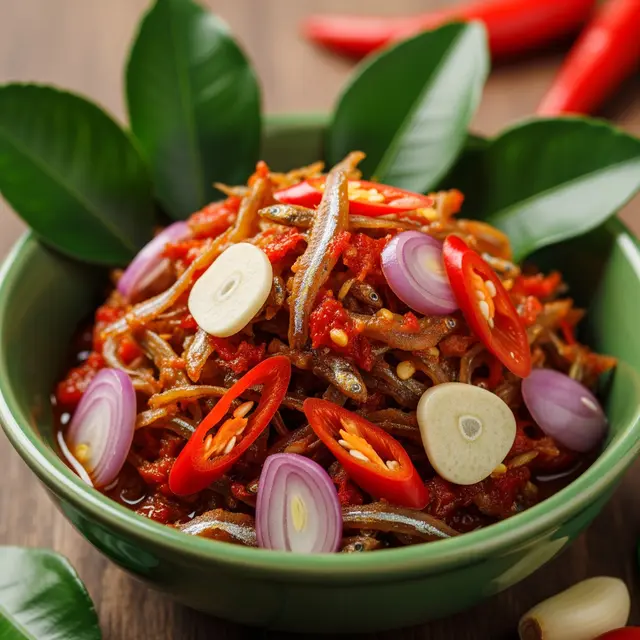 Resep Sambal Teri Medan yang Tahan Lama (Image by Gemini AI)