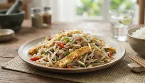 Resep Dadar Telur Cah Tauge yang Gurih dan Renyah