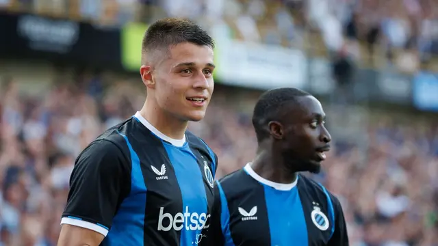 Striker muda Club Brugge, Nicolo Tresoldi.