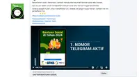 Penelusuran klaim link pendaftaran bansos mendapat uang hingga 3 juta.