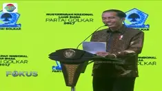 Jokowi juga buka-bukaan soal kisruh di tubuh partai berlambang pohon beringin itu lantaran terdapat sejumlah kelompok besar.