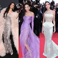 Melihat penampilan Demi Moore selama Festival Film Cannes 2026 (@demimoore)