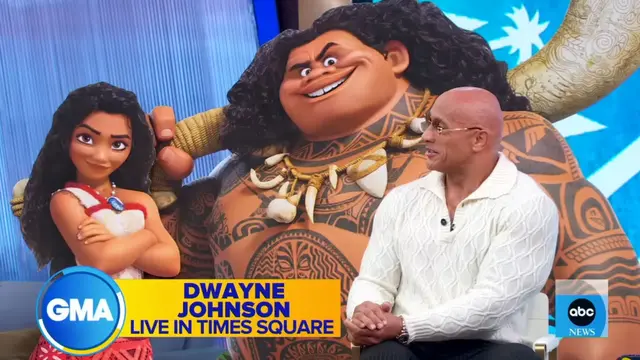 Dwayne Johnson, yang kembali mengisi suara karakter Maui, memberikan pernyataan menarik tentang film "Moana 2" (YouTube/Good Morning America)