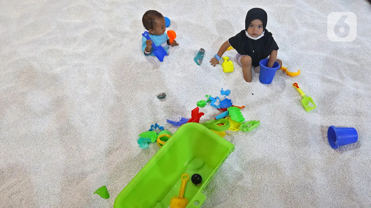 FOTO: Tempat Permainan Anak di Mal Sudah Mulai Beroperasi