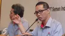 Dirut Semen Indonesia Rizkan Chandra memberikan keterangan usai menandatangani nota kesepahaman dengan Pelindo 1 di Jakarta, Kamis (30/6). (Liputan6.com/Angga Yuniar)