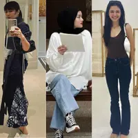 Ide outfit untuk wisata sejarah dan budaya dari artis. [Instagram]