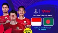 Indonesia vs Banglades di Vidio. (doc. vidio)