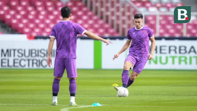 Official Training Timnas Vietnam Jelang Laga Semifinal Piala AFF 2022 Melawan Timnas Indonesia