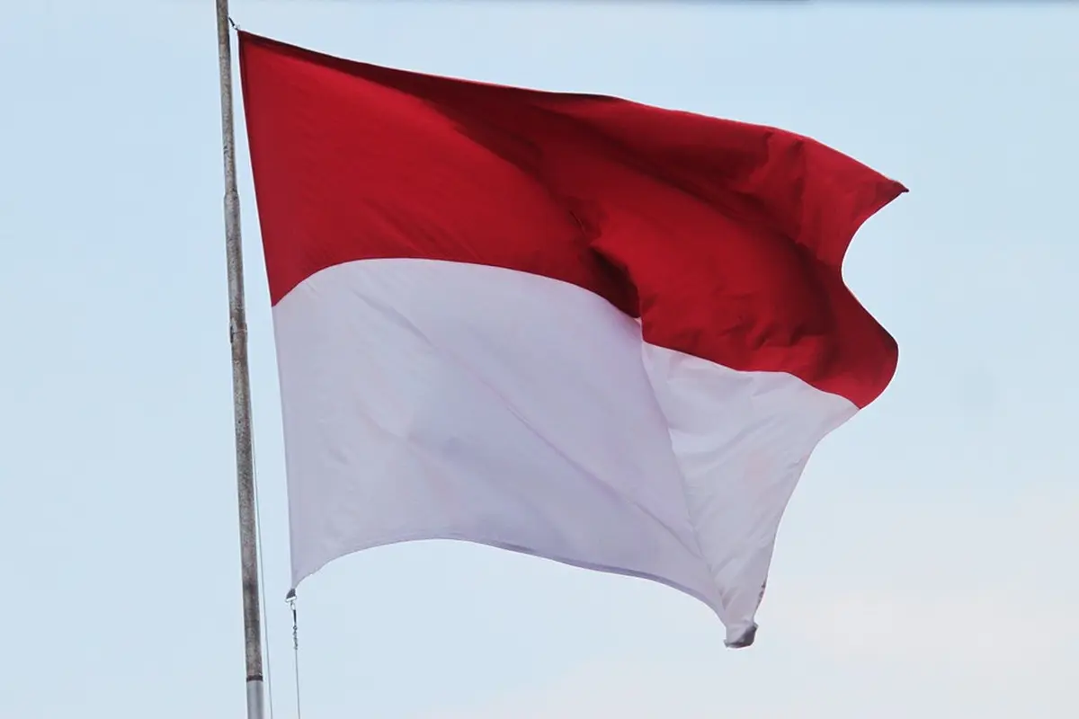 Ilustrasi bendera Indonesia