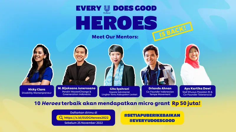 Every U Does Good Heroes 2022 dari Unilever Kembali Hadir