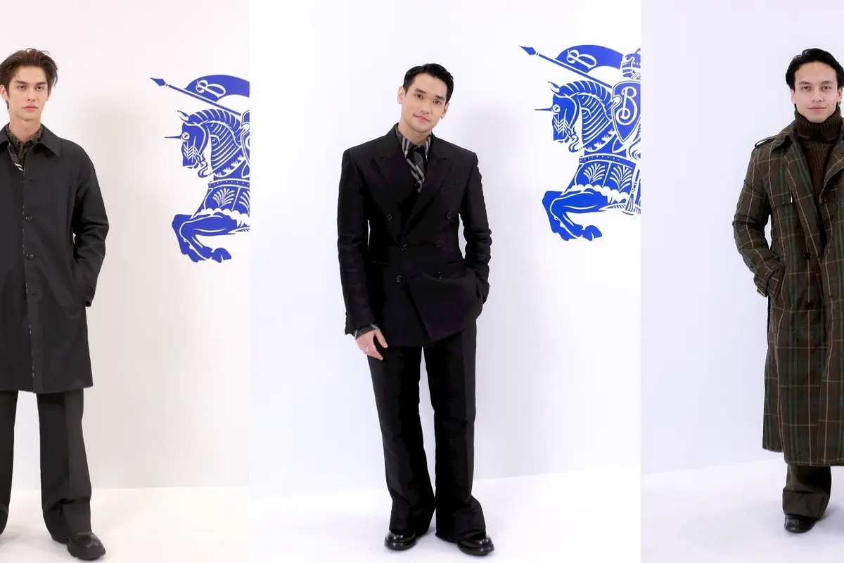 8 Gaya Seleb Pria Hadiri Acara Burberry Outerwear 2024 di Jakarta, Bright Vachirawit, Afghan, hingga Jefri Nichol