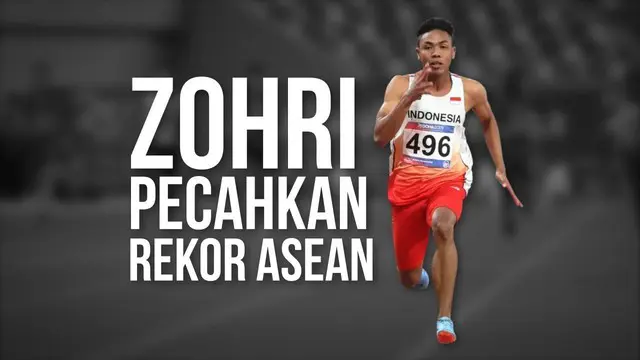 Sprinter andalan Indonesia, Lalu Muhammad Zohri kembali menorehkan prestasi dengan meraih medali perak nomor 100 meter pada Kejuaraan Atletik Asia 2019.