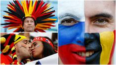 Berikut ini gaya unik para suporter saat pertandingan Belgia kontra Panama pada laga Piala Dunia 2018 di Stadion Fisht, Senin (18/6/2018). (Foto-foto Kolase AP)