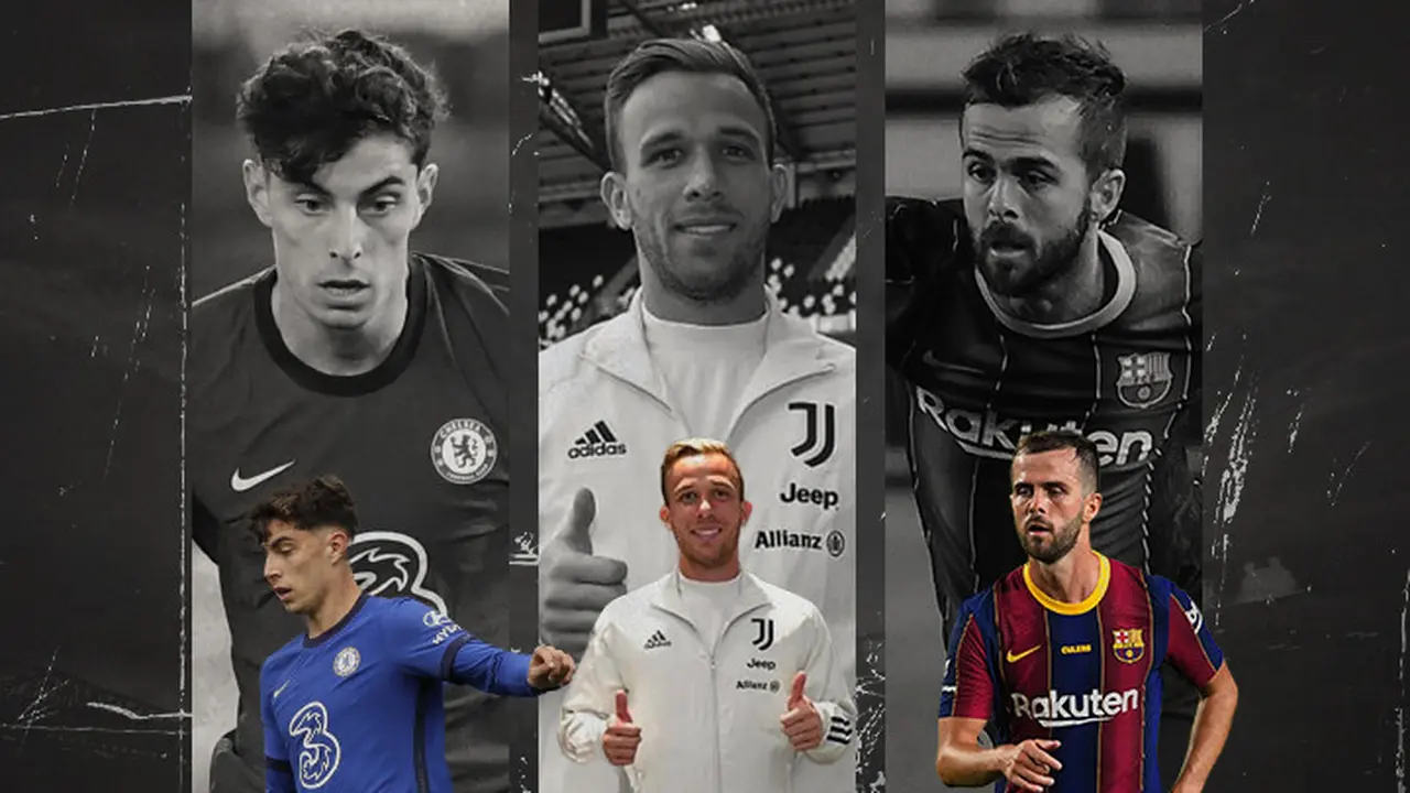 Kai Havertz, Arther Melo dan Miralem Pjanic