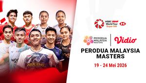 Jadwal Live Streaming BWF Perodua Malaysia Masters 2026 di Vidio