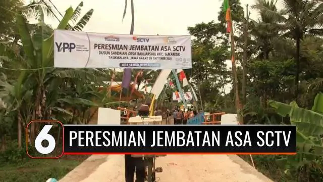 Warga antusias dan mengucapkan syukur atas pembangunan jembatan penghubung antar Desa Banjarsari dan Cipondok yang kini sudah dapat digunakan. Dengan adanya jembatan bantuan YPP SCTV-Indosiar diharapkan kegiatan ekonomi dan pendidikan akan lancar.