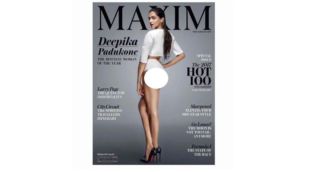 Deepika Padukone tampil seksi untuk majalah dewasa (Foto: Instagram)