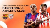 Live Streaming LaLiga 2025/26: Barcelona vs Athletic Club, Tayang di Vidio