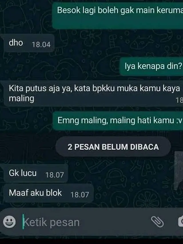 6 Chat Ditolak Halus karena Paras Tak Sesuai Kriteria Ini Bikin Senyum Getir