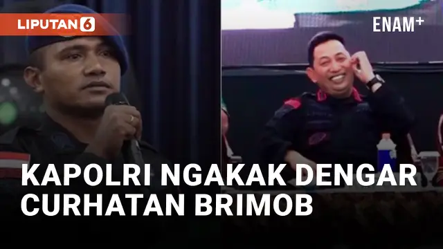 VIDEO: Kapolri Tertawa Dengar Anggota Brimob Minta Dipindahtugaskan Akibat Takut Asam Urat