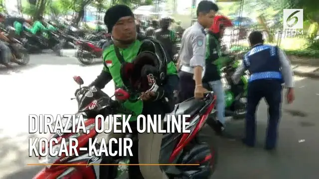VIDEO: Dirazia Dishub, Ojek Online Kocar-kacir