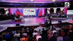 Debat perdana Pilpres 2019 sesi kelima dengan tema Hukum, HAM, Korupsi, dan Terorisme berlangsung di Hotel Bidakara, Jakarta Selatan.