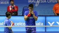 Ganda campuran Indonesia, Tontowi Ahmad/Liliyana Natsir, mengalahkan pasangan Korea Selatan, Choi Sol-gyu/Chae Yoo-jung, pada babak perempat final Malaysia Terbuka Super Series Premier 2017, Jumat (7/4/2017). (PBSI)