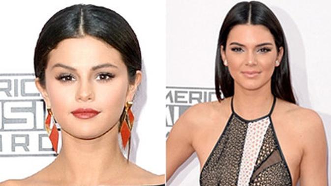 Gaya Rambut Belah Tengah Selena Gomez Kendall Jenner di 