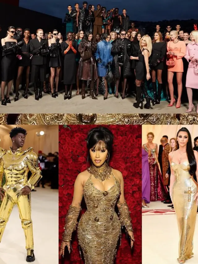 Donatella Versace dan Para Muse-nya. [@donatella_versace]