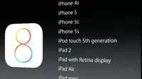 Perangkat yang kompatobel dengan iOS 8 (9to5mac.com)