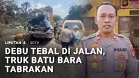 Debu Jalanan Halangi Pandangan, Truk Hantam Truk Lain, Sopir Tewas