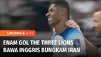 Inggris tampil apik saat mengawali laga di Grup B, kala menghadapi Iran di Stadion Internasional Khalifa. Inggris berhasil menang telak dengan skor 6-2. Enam gol The Three Lions dicetak oleh lima pemain.
