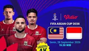 Jadwal FIFA ASEAN Cup 2026 - Malaysia vs Indonesia: Duel Penentu Puncak Grup A di Vidio