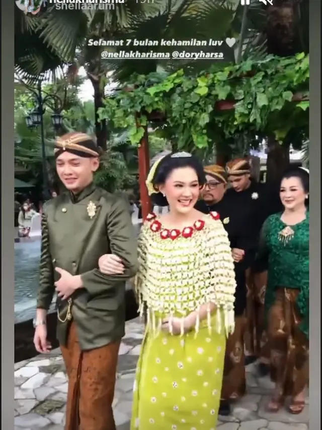 7 Momen Prosesi Tingkeban Nella Kharisma, Menawan dengan Balutan Adat Jawa