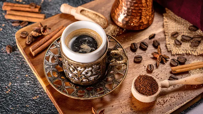 minuman kopi hitam arab