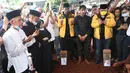 Proses pemakaman diakhiri dengan doa bersama yang dipimpin oleh seorang pemuka agama setempat. (Kapanlagi.com/Budi Santoso)