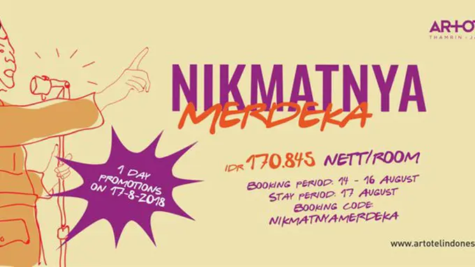 Promo #NikmatnyaMerdeka hadir lagi, Ladies./Copyright ARTOTEL Group
