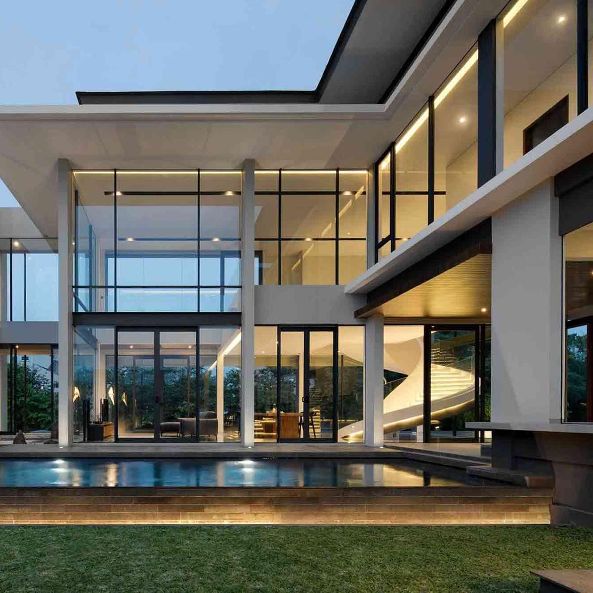 Desain Rumah Minimalis Modern Dengan Tangga Putar Lifestyle Liputan6com