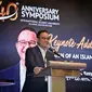 Bakal calon presiden (bacapres) dari Koalisi Perubahan, Anies Baswedan, menjadi pembicara di 40th Anniversary Simposium by International Islamic University Alumni Association di Kuala Lumpur, Malaysia, Rabu, 11 Oktober 2023.